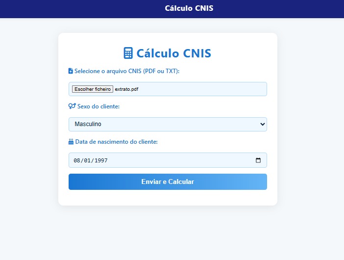 Cálculo CNIS